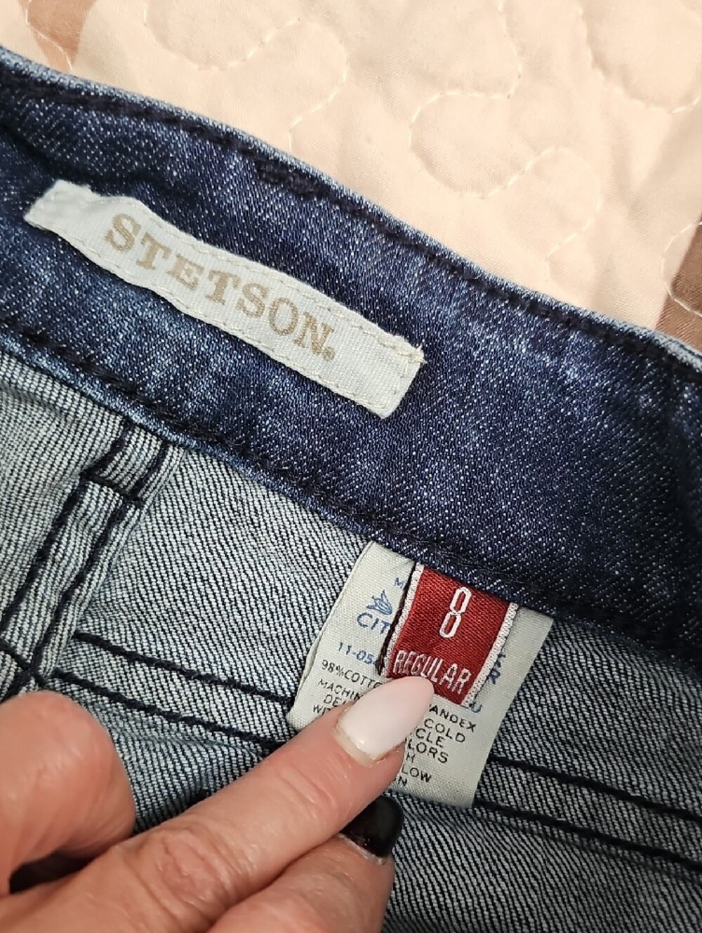 Stetson Dark Blue Flared Women's Jeans - Picture 6 of 6